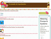 Tablet Screenshot of mundoexperiencias.com